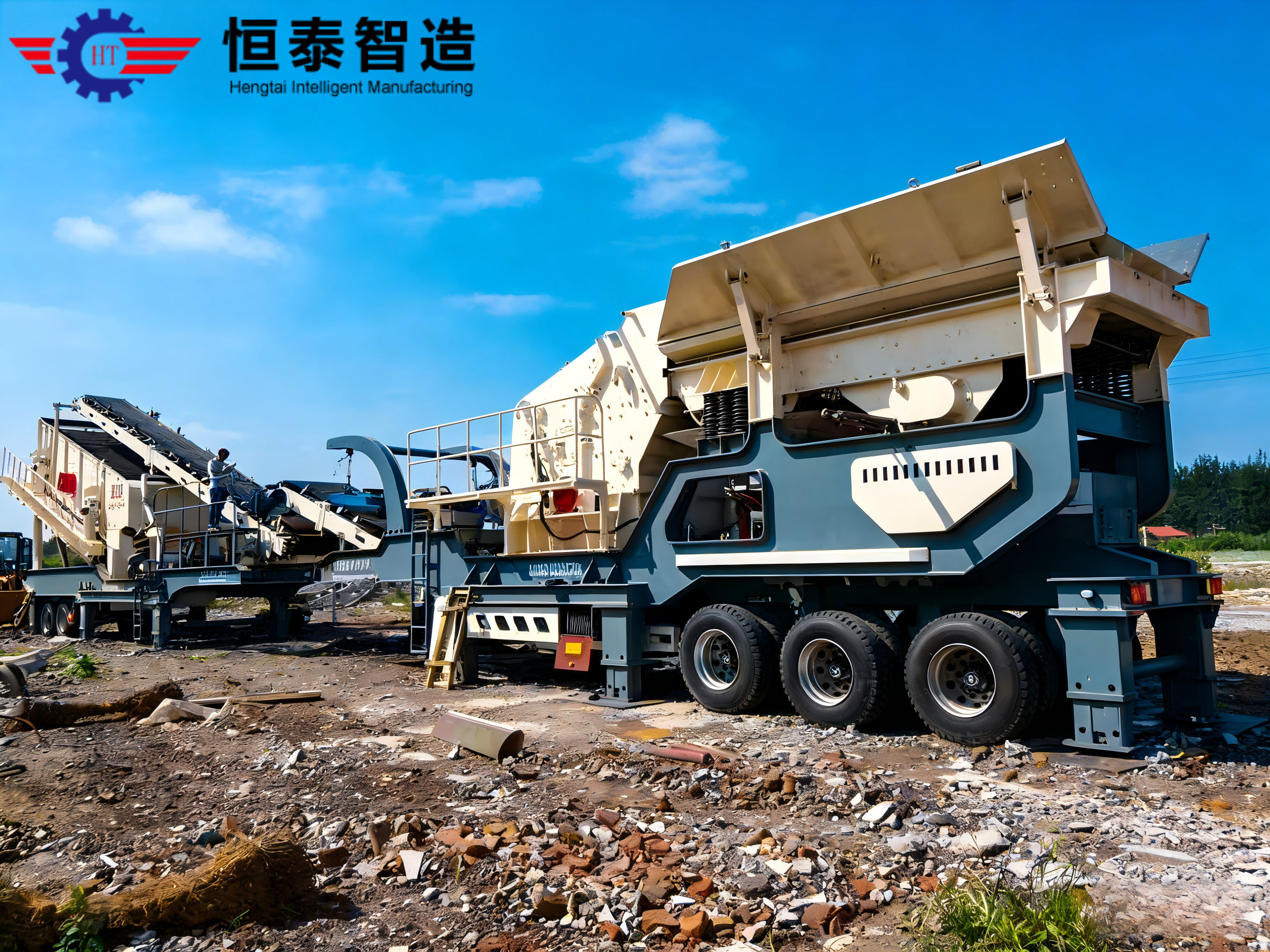 Mobile Impact Crushing Station - Operation Site