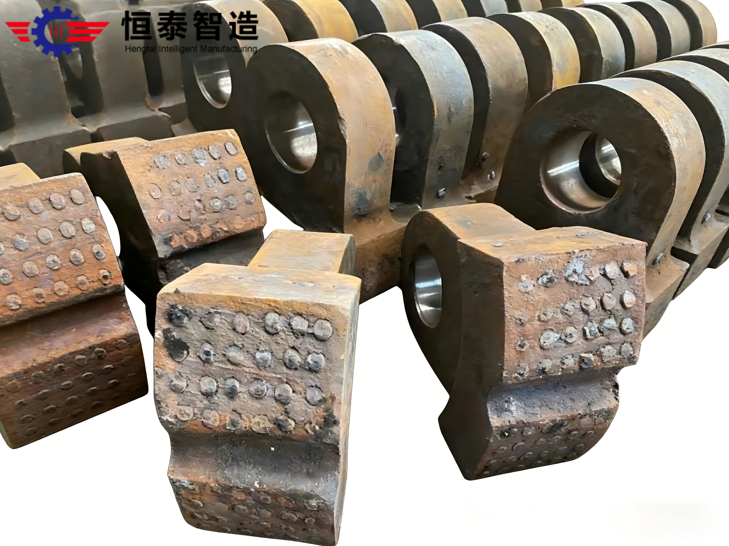 Ultra-High Chrome Ceramic-Inserted Hammer Head - Core components