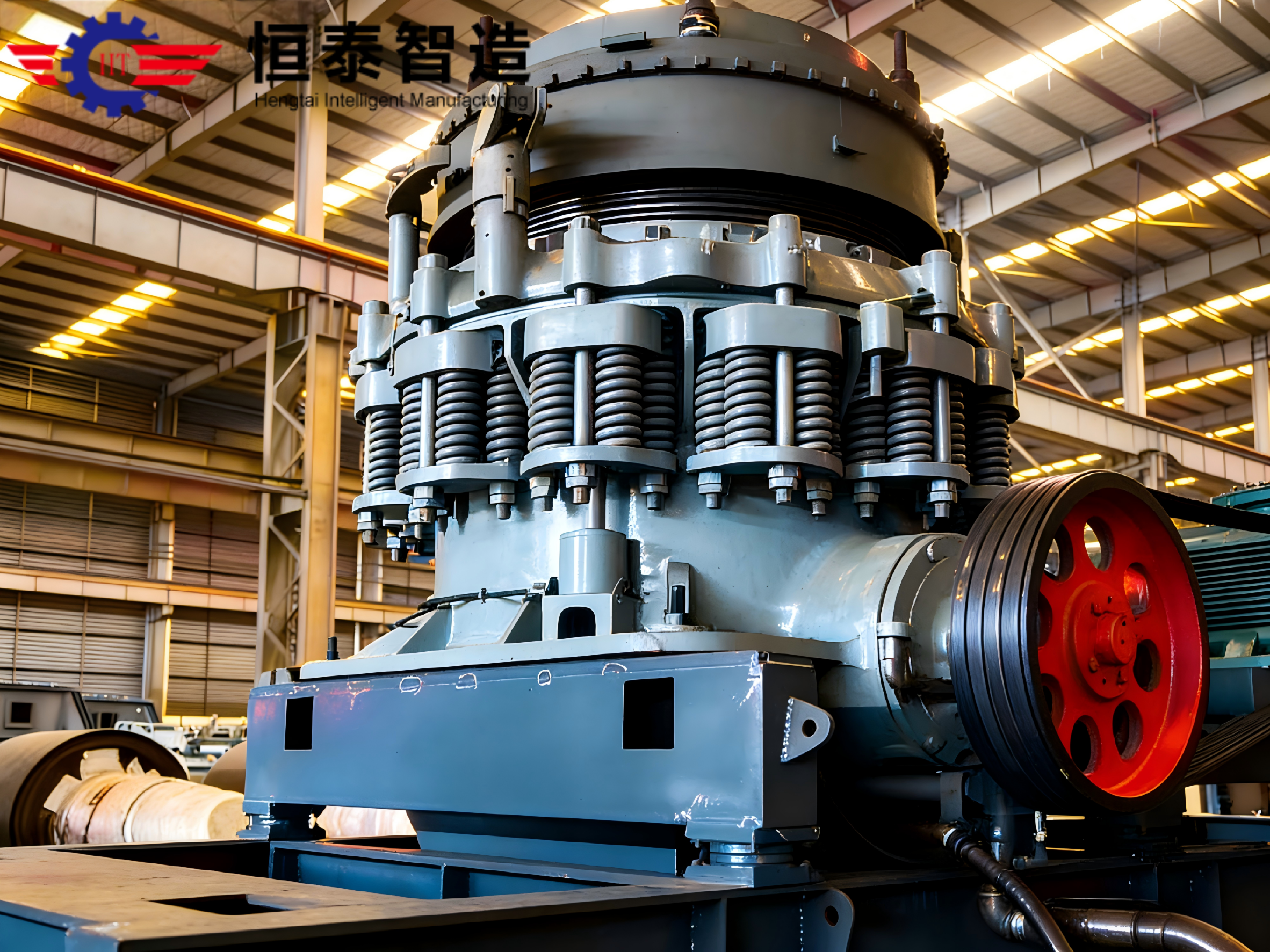 Compound Spring Cone Crusher - Working scene