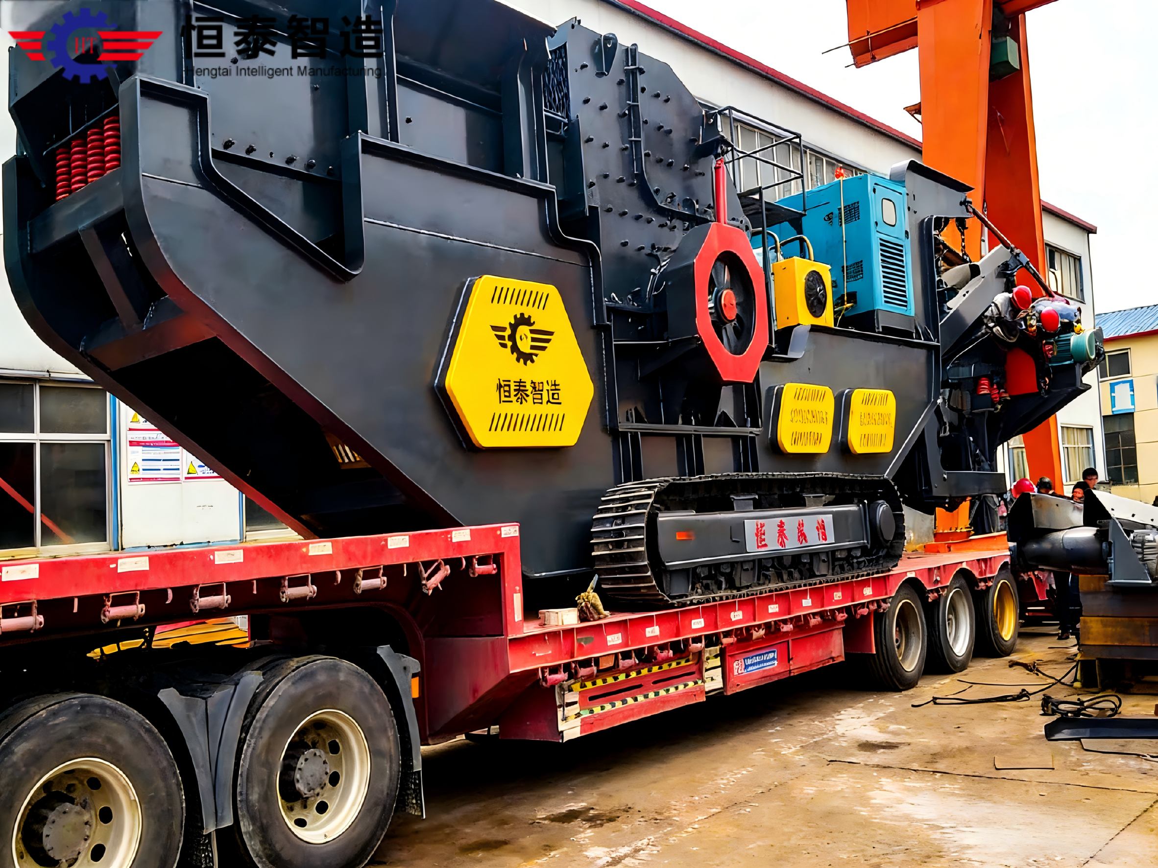 Foldable side discharge belt conveyors and dust suppression water spray system