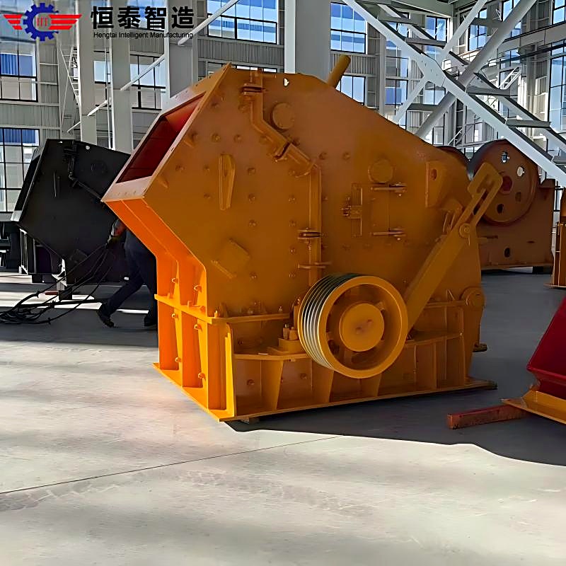 Industrial horizontal shaft impactor factory running test and quality inspection