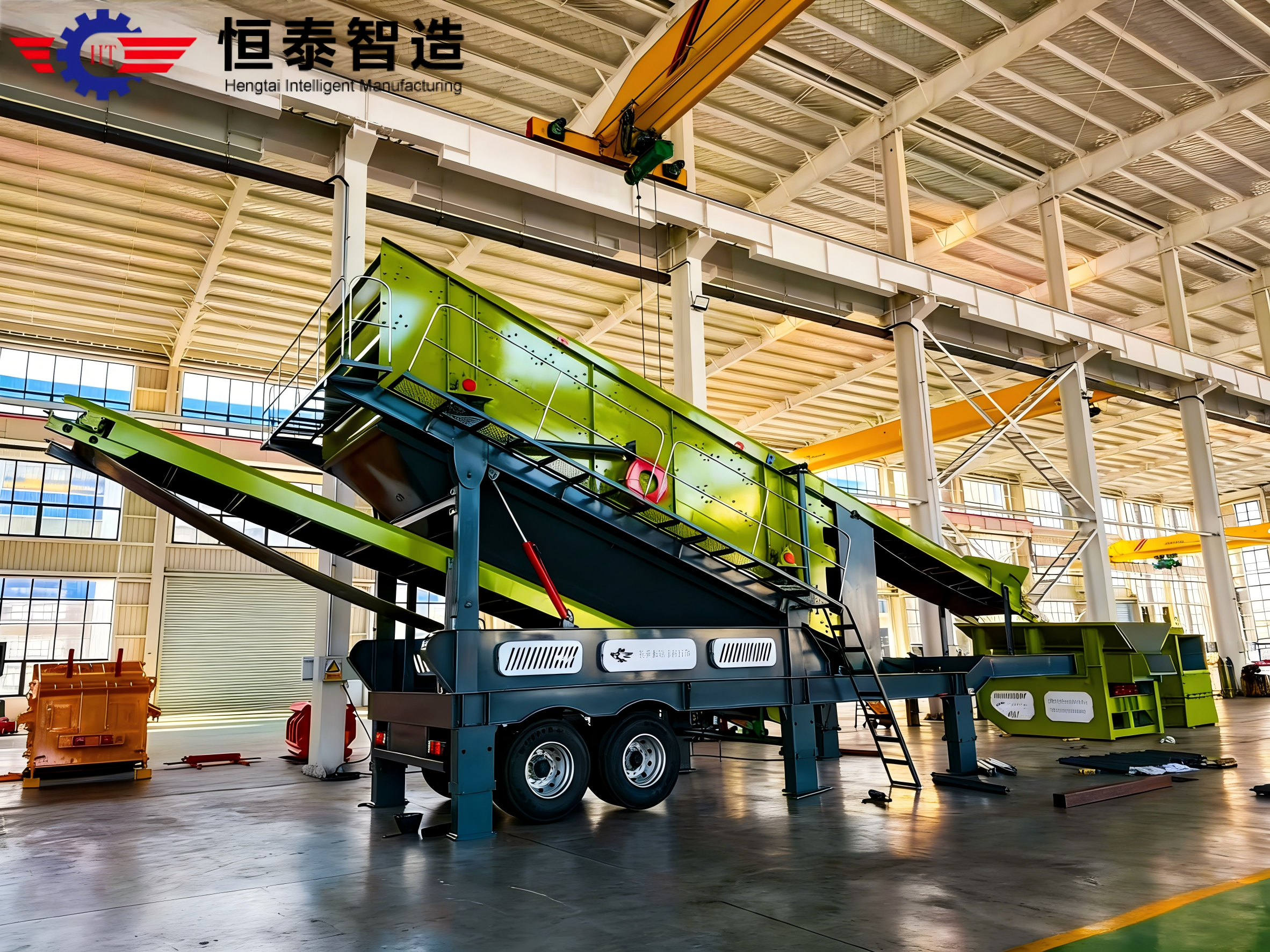 Integrated linear vibrating feeder system