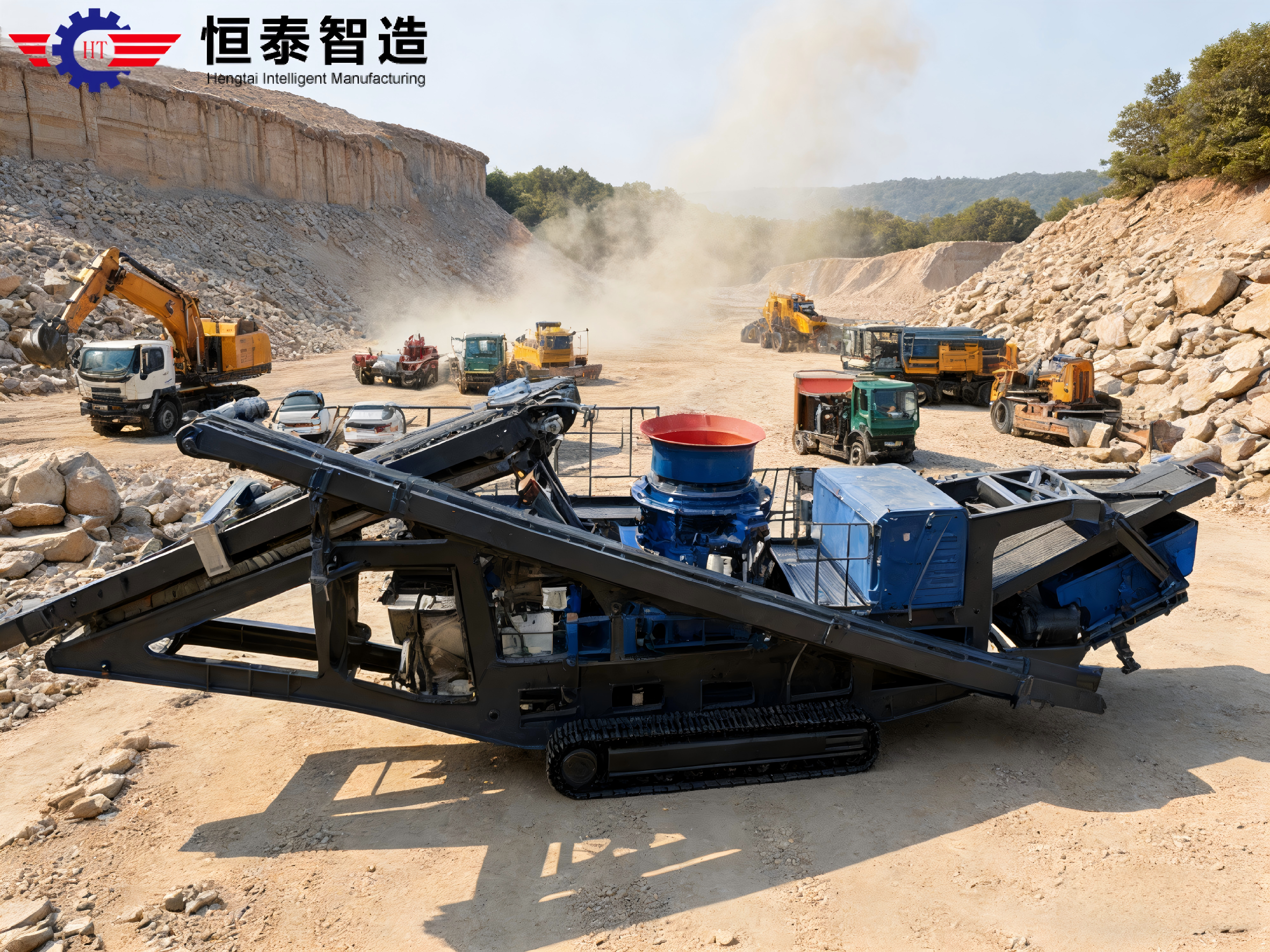 Heavy-duty Crawler Mobile Cone Crushing Station - Core components