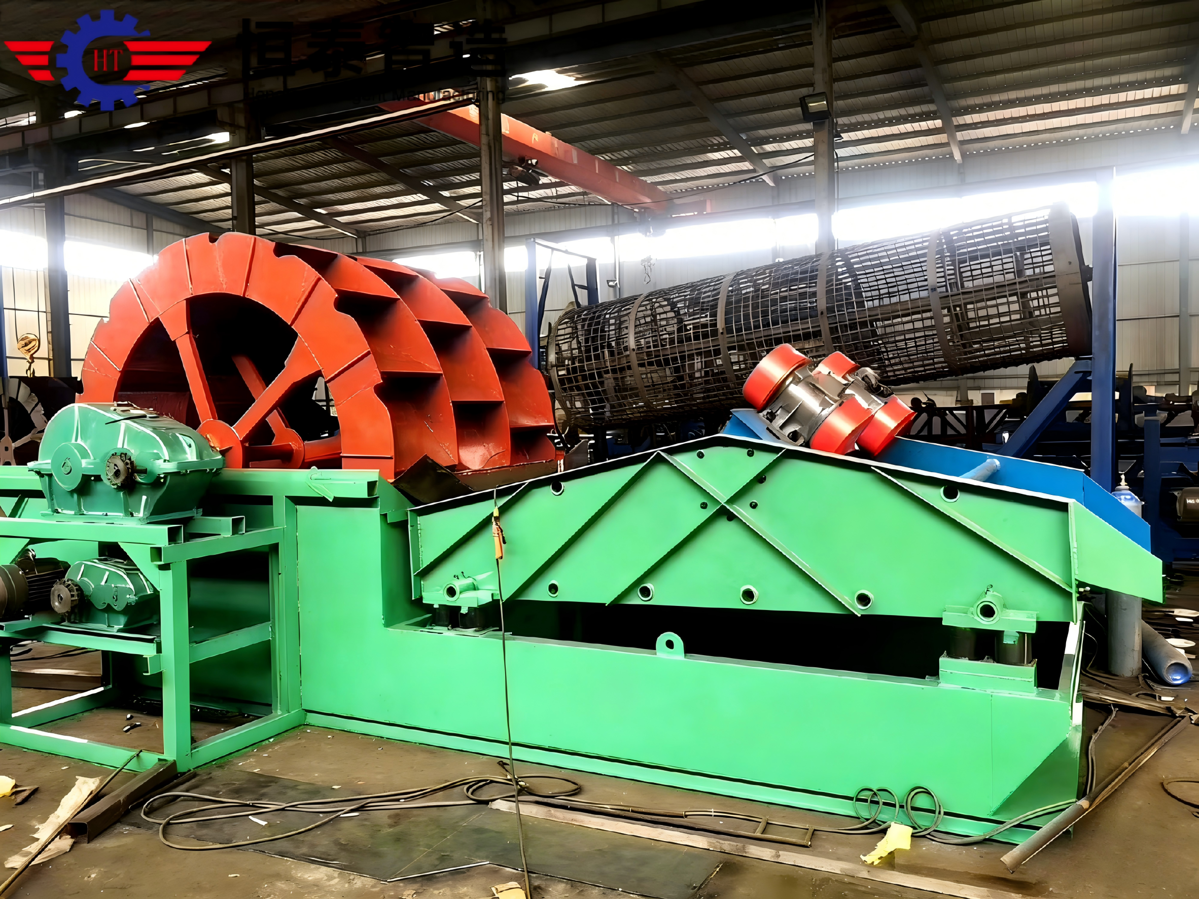 Sand Washing and Dewatering Integrated Machine - Working scene