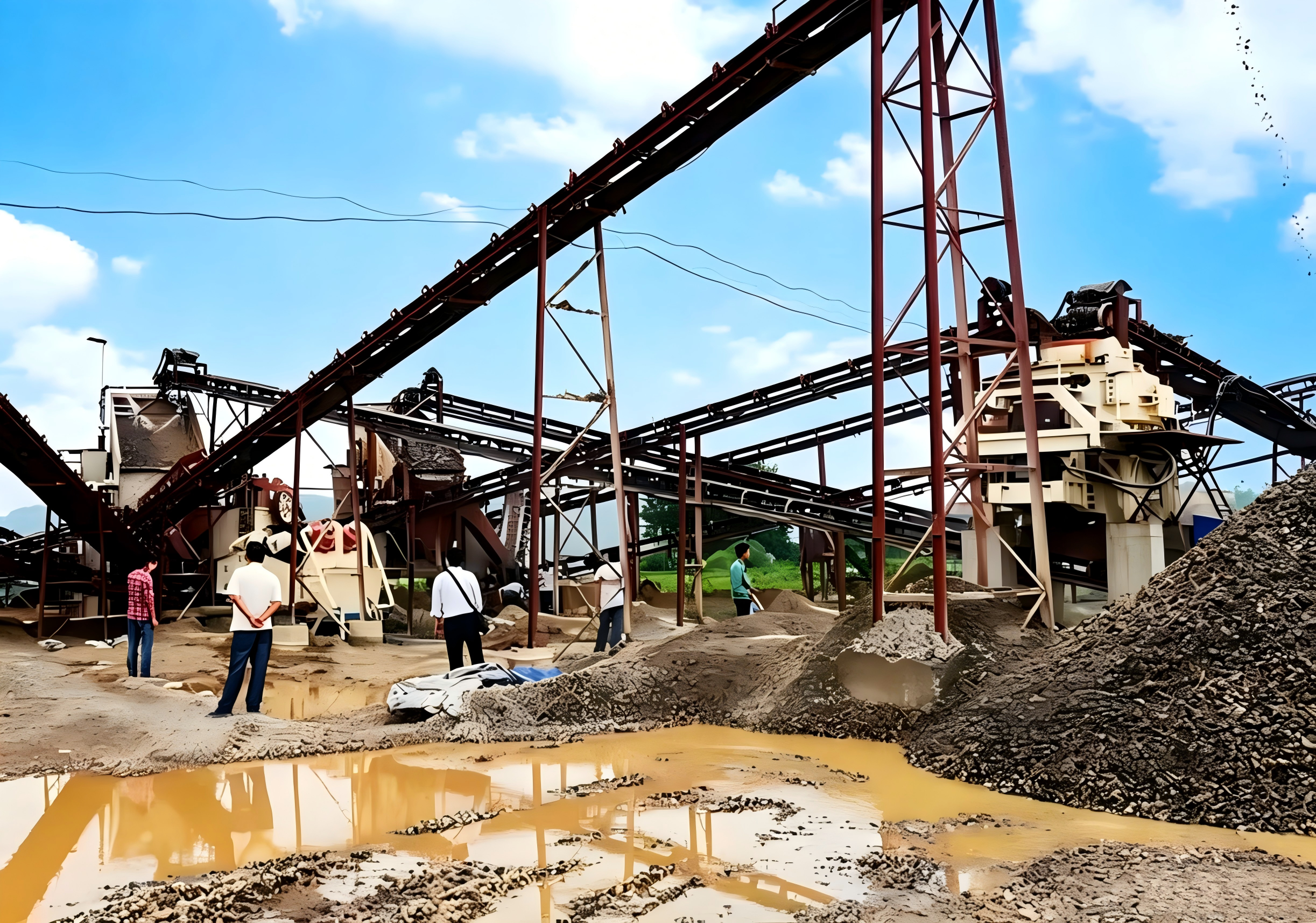 Hengtai ore crushing production line 50 to 800 TPH metal and non metal mineral beneficiation preparation plant