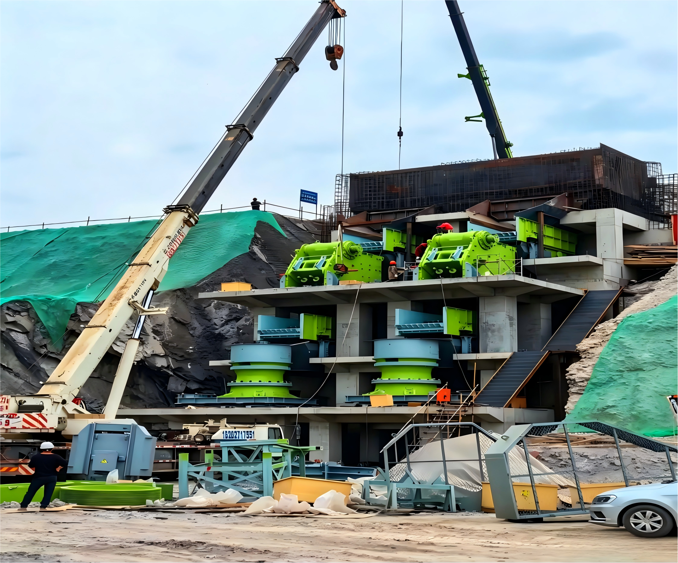 Hengtai stone crushing production line 50 to 800 TPH processing over 200 materials for construction aggregate and recycling