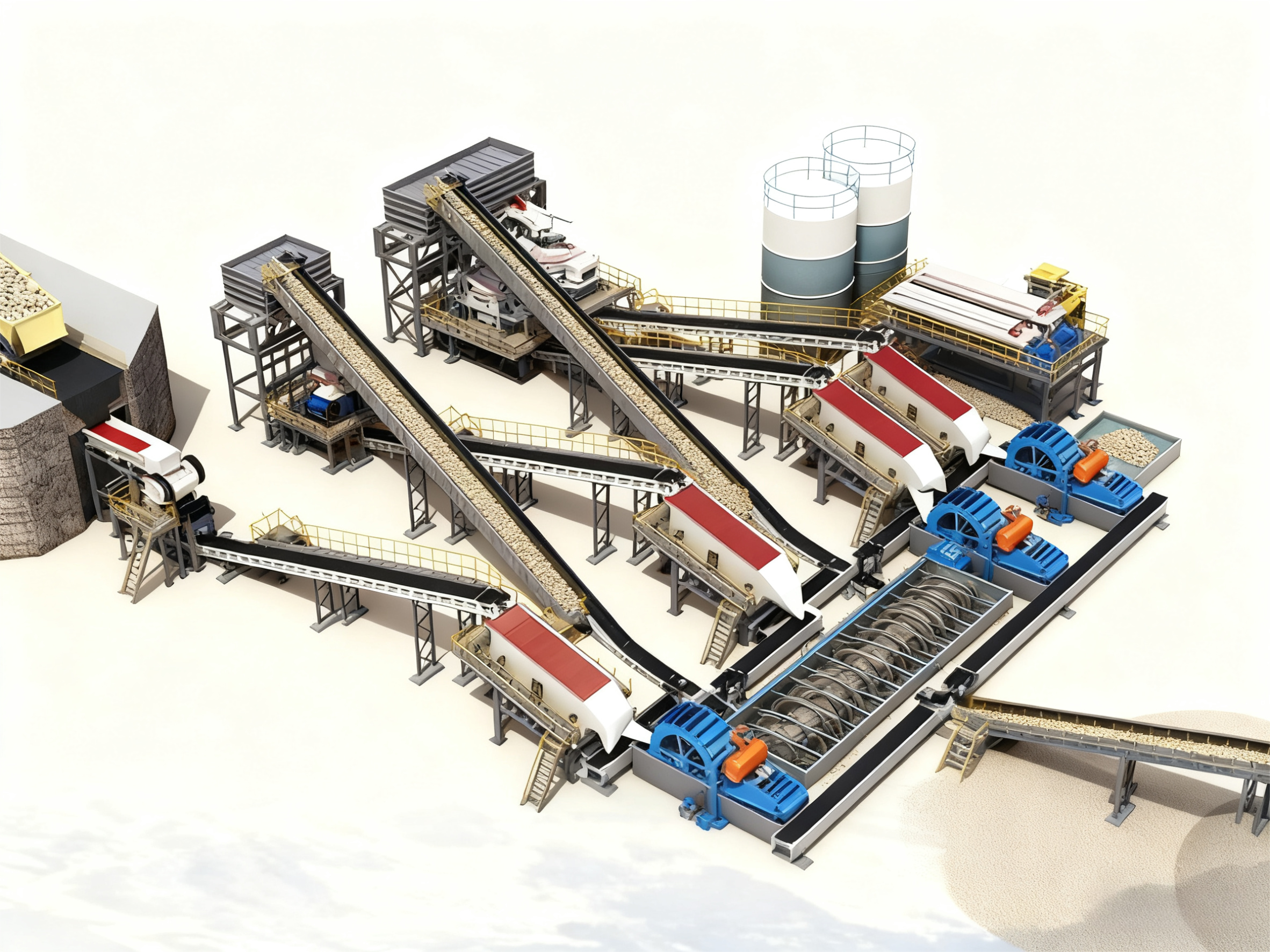 sand making finished product