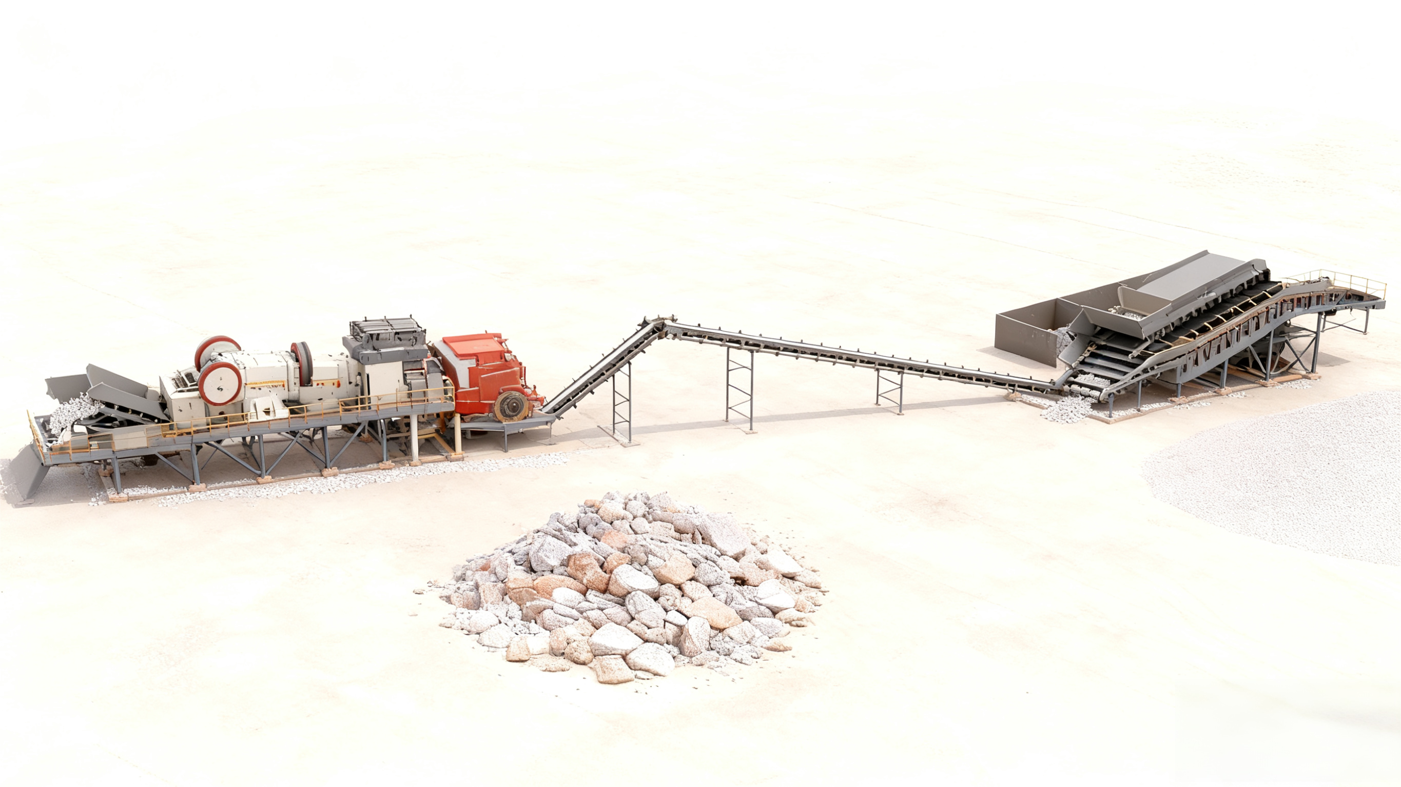 stone crushing finished product